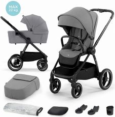 Детская коляска 2 в 1 Kinderkraft Nea Platinum Grey
